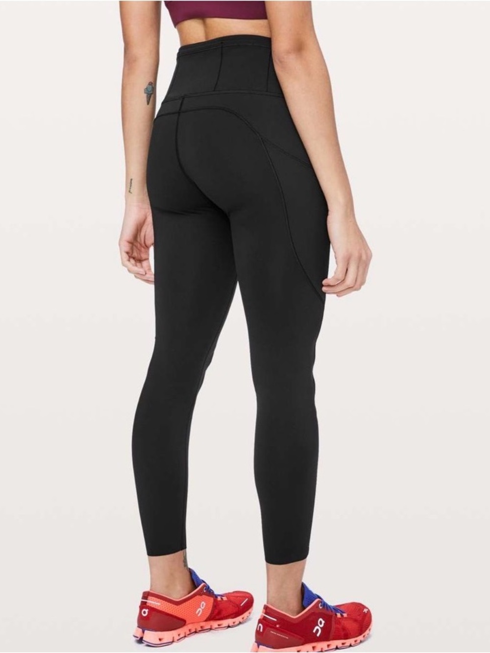 Lululemon Fast & Free 7/8 Tight II *Non-Reflective Nulux 25"
